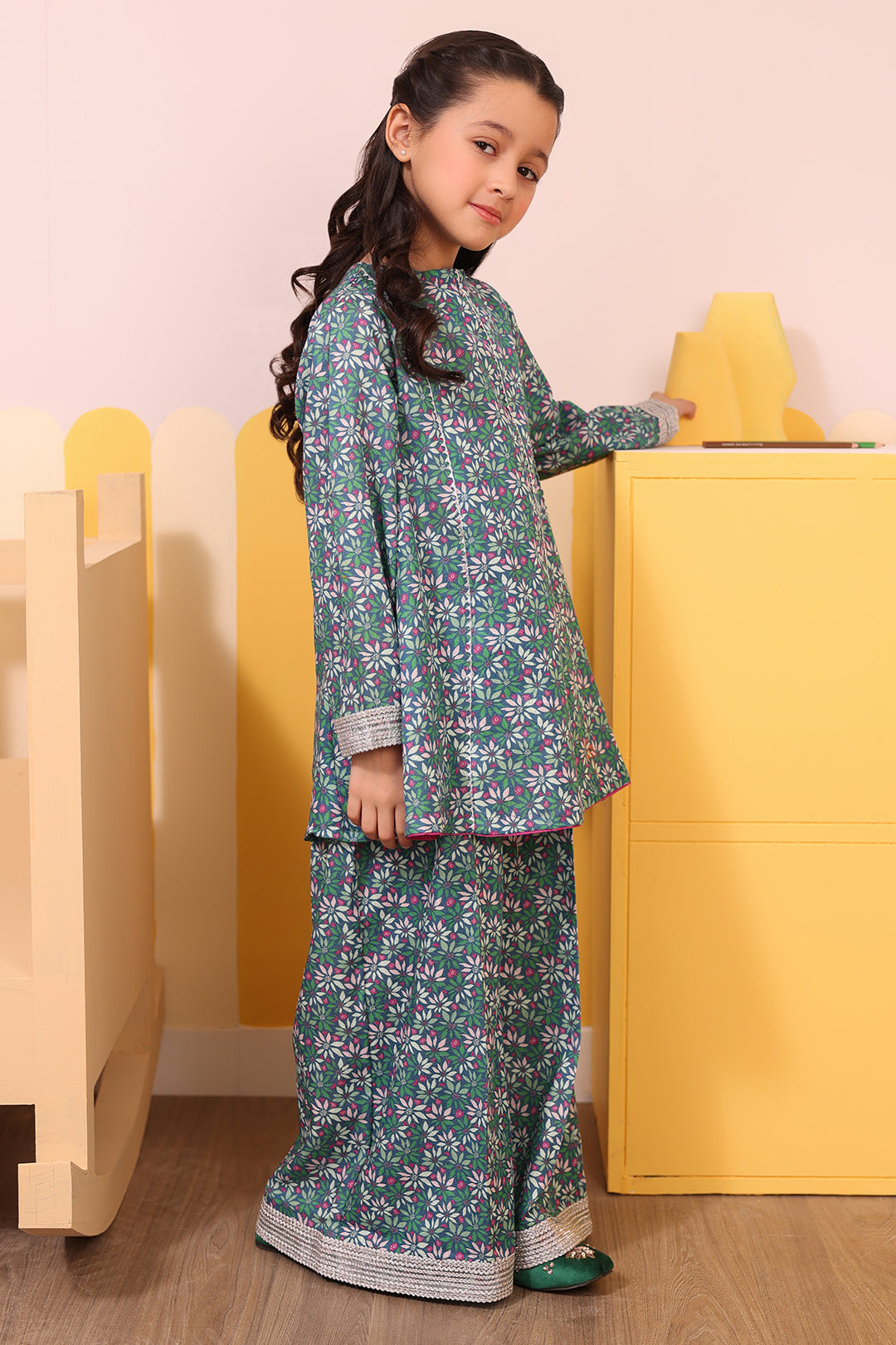Zellbury Girls | 2 Piece Karandi | Kurta Trouser - 2762 - by - Libasekhas UK - Registered Vendor of : Zellbury Girls - 100% Original Designer Dresss