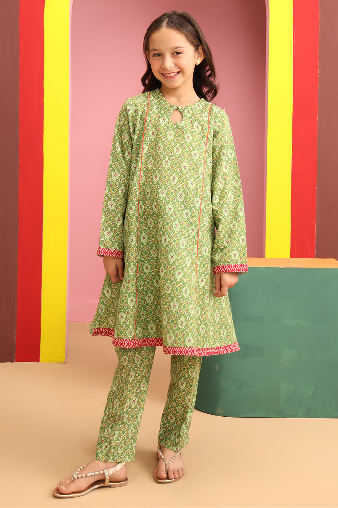 Zellbury Girls | 2 Piece Khaddar | Kurta Trouser - 2784 - by - Libasekhas UK - Registered Vendor of : Zellbury Girls - 100% Original Designer Dresss