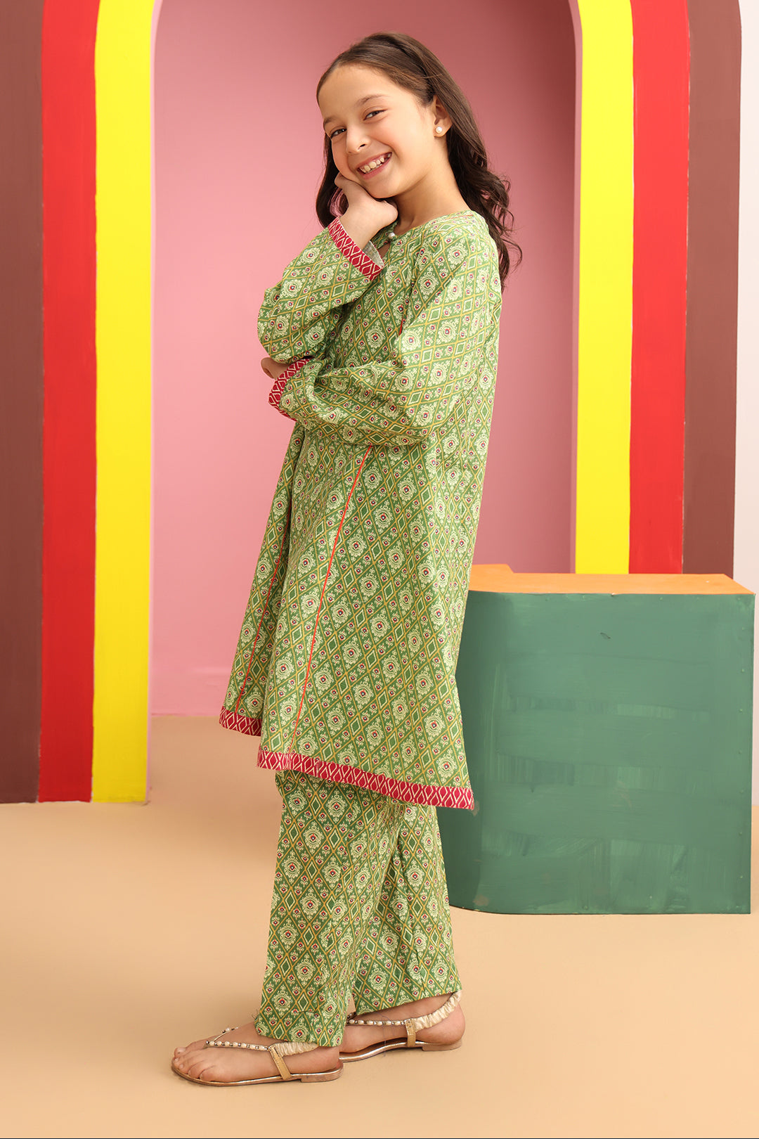 Zellbury Girls | 2 Piece Khaddar | Kurta Trouser - 2784 - by - Libasekhas UK - Registered Vendor of : Zellbury Girls - 100% Original Designer Dresss
