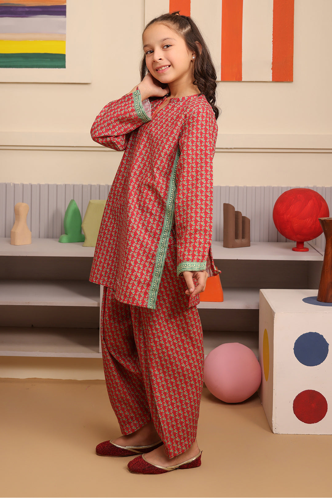 Zellbury Girls | 2 Piece Khaddar | Kurta Trouser - 2787 - by - Libasekhas UK - Registered Vendor of : Zellbury Girls - 100% Original Designer Dresss