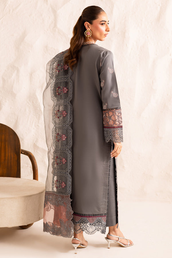 Marjjan | Guzel Lawn | SMC 205-B (Grey) - by Libasekhas UK - Registered Vendor of : Marjjan - 100% Original Designer Dress