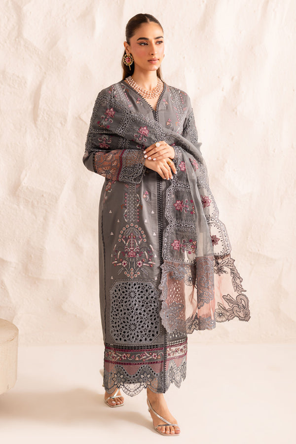 Marjjan | Guzel Lawn | SMC 205-B (Grey) - by Libasekhas UK - Registered Vendor of : Marjjan - 100% Original Designer Dress