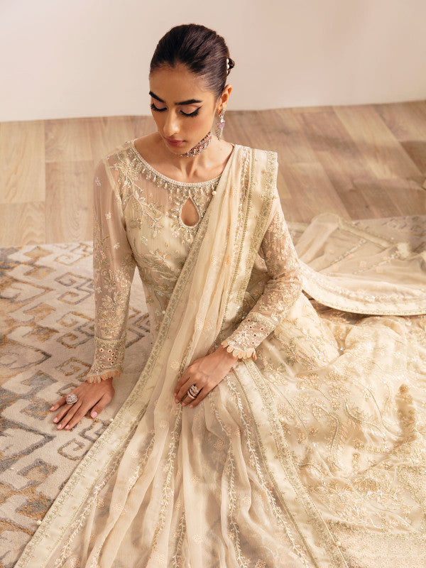 Gulaal | Embroidered Chiffon 23 | ROYALE GL-EC-23V1-01 - by - Libasekhas UK - Registered Vendor of : Gulaal - 100% Original Designer Dresss