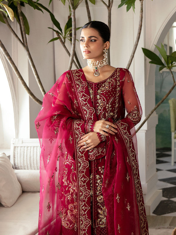 Gulaal | Embroidered Chiffon 23 | SAMARA GL-LP-V2-16 - by - Libasekhas UK - Registered Vendor of : Gulaal - 100% Original Designer Dresss