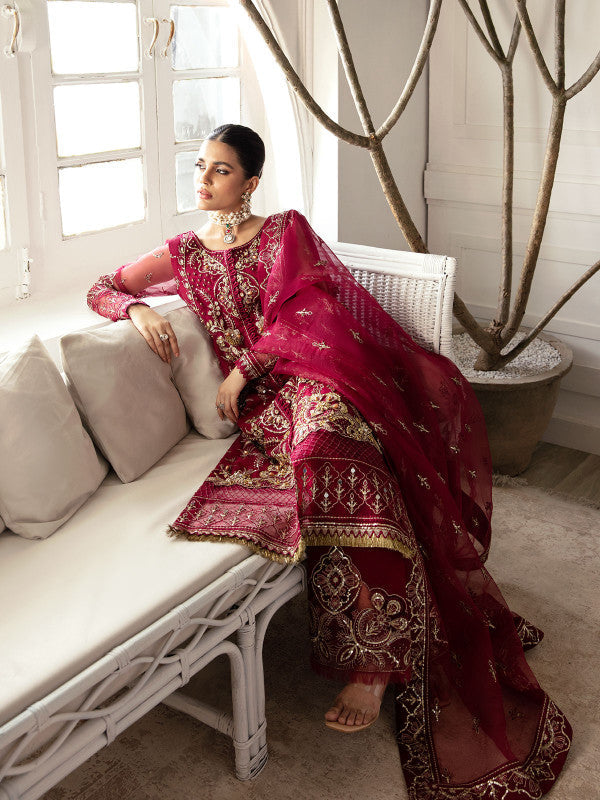 Gulaal | Embroidered Chiffon 23 | SAMARA GL-LP-V2-16 - by - Libasekhas UK - Registered Vendor of : Gulaal - 100% Original Designer Dresss