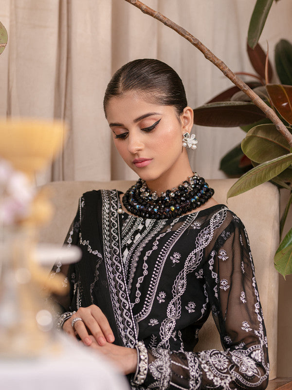 Gulaal | Embroidered Chiffon 23 | MAHJABEEN UC-01 - by - Libasekhas UK - Registered Vendor of : Gulaal - 100% Original Designer Dresss
