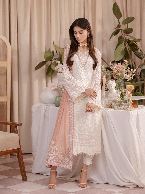 Gulaal | Embroidered Chiffon 23 | MEESHA UC-02 - by - Libasekhas UK - Registered Vendor of : Gulaal - 100% Original Designer Dresss
