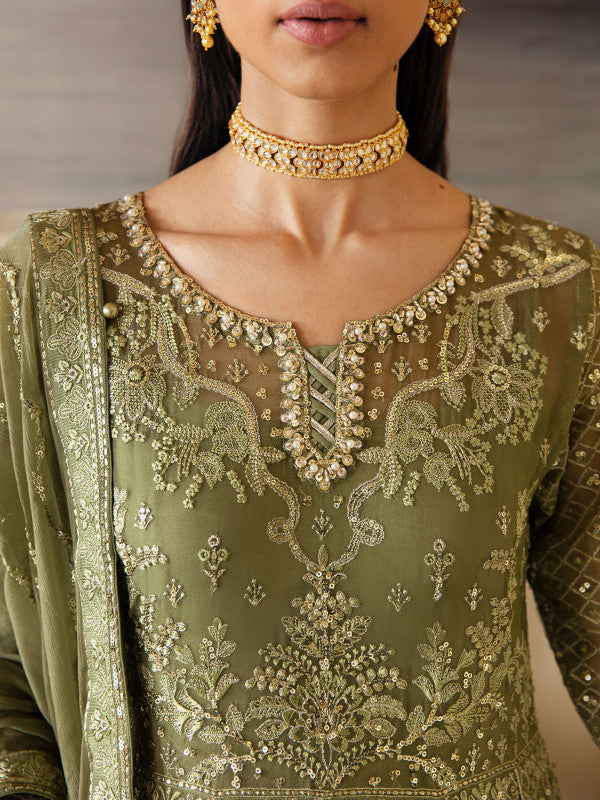 Gulaal | Embroidered Chiffon 23 | AYSA GL-EC-23V1-07 - by - Libasekhas UK - Registered Vendor of : Gulaal - 100% Original Designer Dresss