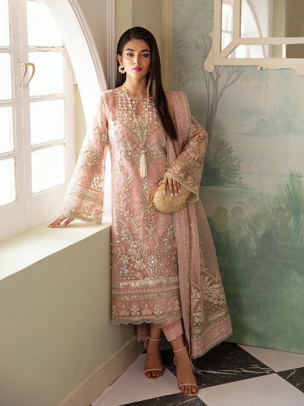 Gulaal | Embroidered Chiffon 23 | AYSEL GL-LP-V2-11 - by - Libasekhas UK - Registered Vendor of : Gulaal - 100% Original Designer Dresss