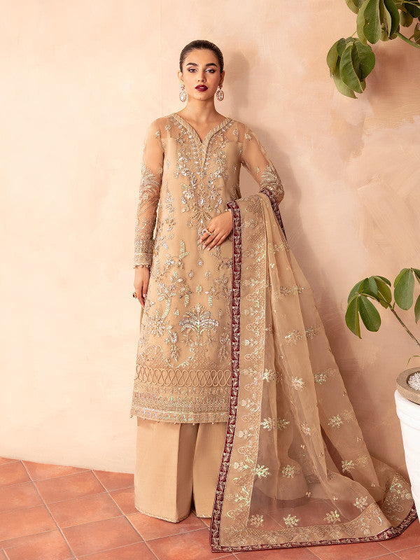 Gulaal | Embroidered Chiffon 23 | EMILIA GL-LP-V2-14 - by - Libasekhas UK - Registered Vendor of : Gulaal - 100% Original Designer Dresss