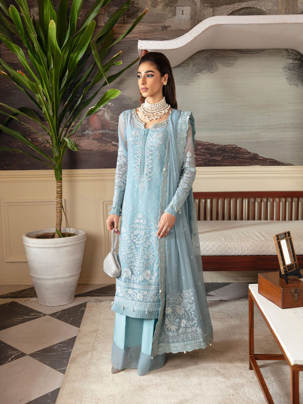 Gulaal | Embroidered Chiffon 23 | CALYPSO GL-EC-23V1-05 - by - Libasekhas UK - Registered Vendor of : Gulaal - 100% Original Designer Dresss