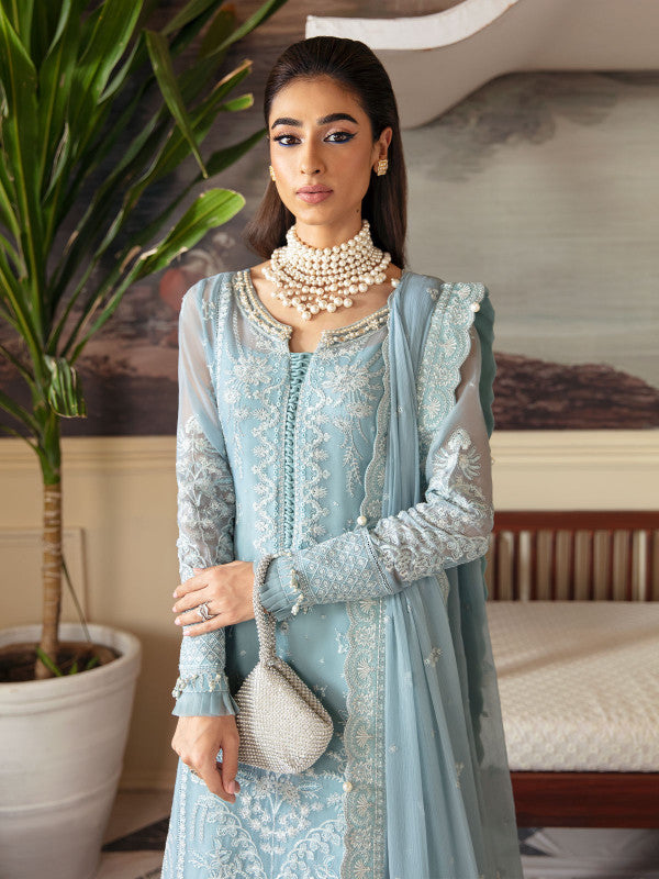 Gulaal | Embroidered Chiffon 23 | CALYPSO GL-EC-23V1-05 - by - Libasekhas UK - Registered Vendor of : Gulaal - 100% Original Designer Dresss