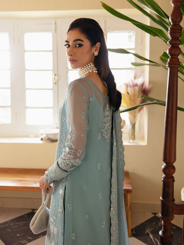 Gulaal | Embroidered Chiffon 23 | CALYPSO GL-EC-23V1-05 - by - Libasekhas UK - Registered Vendor of : Gulaal - 100% Original Designer Dresss