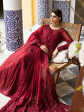 Gulaal | Embroidered Chiffon 23 | GARNET - (GL-EP23V1-09) - by - Libasekhas UK - Registered Vendor of : Gulaal - 100% Original Designer Dresss