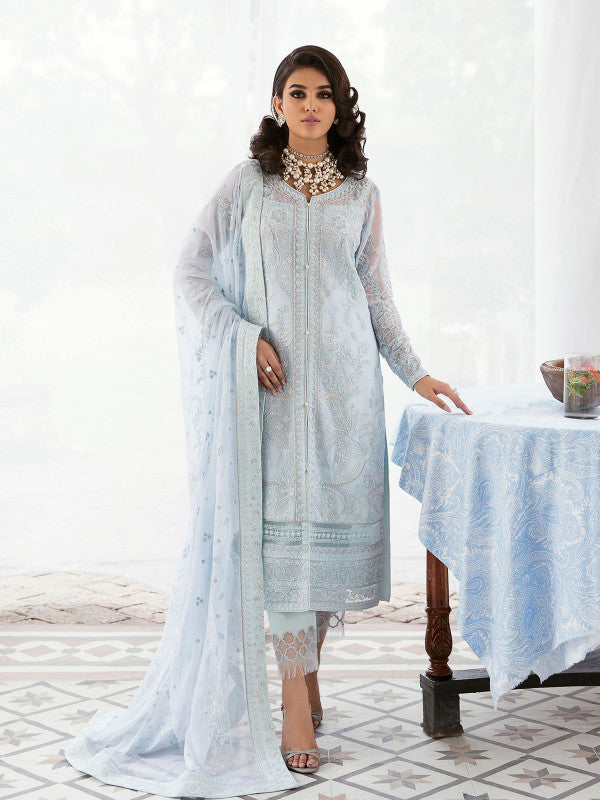 Gulaal | Embroidered Chiffon 23 | Wisteria - by - Libasekhas UK - Registered Vendor of : Gulaal - 100% Original Designer Dresss