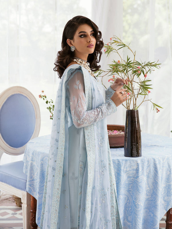Gulaal | Embroidered Chiffon 23 | Wisteria - by - Libasekhas UK - Registered Vendor of : Gulaal - 100% Original Designer Dresss