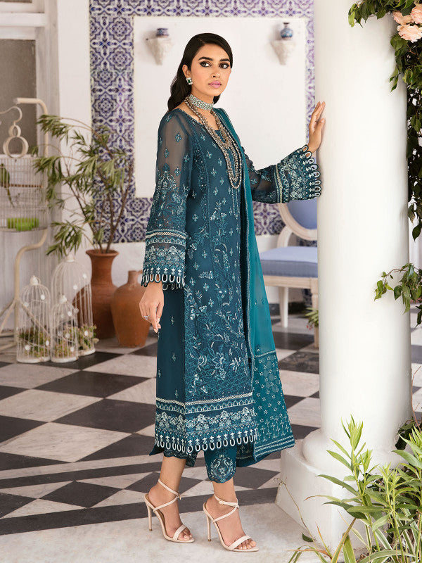 Gulaal | Embroidered Chiffon 23 | Reyah - by - Libasekhas UK - Registered Vendor of : Gulaal - 100% Original Designer Dresss