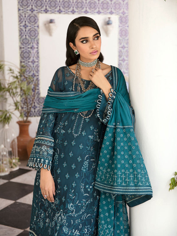 Gulaal | Embroidered Chiffon 23 | Reyah - by - Libasekhas UK - Registered Vendor of : Gulaal - 100% Original Designer Dresss