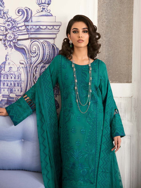 Gulaal | Embroidered Chiffon 23 | Sairaab - by - Libasekhas UK - Registered Vendor of : Gulaal - 100% Original Designer Dresss