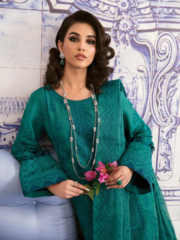Gulaal | Embroidered Chiffon 23 | Sairaab - by - Libasekhas UK - Registered Vendor of : Gulaal - 100% Original Designer Dresss