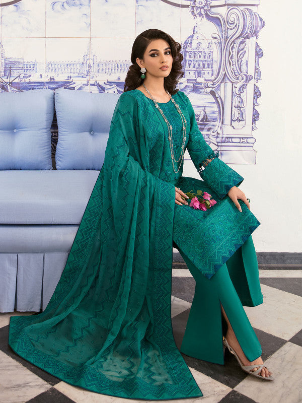 Gulaal | Embroidered Chiffon 23 | Sairaab - by - Libasekhas UK - Registered Vendor of : Gulaal - 100% Original Designer Dresss