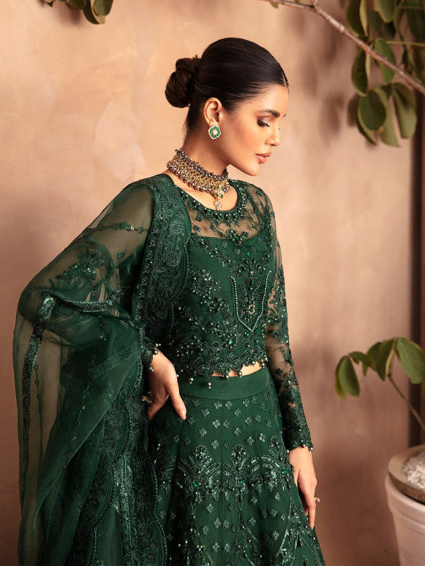 Gulaal | Embroidered Chiffon 23 | AURORA GL-LP-V2-18 - by - Libasekhas UK - Registered Vendor of : Gulaal - 100% Original Designer Dresss