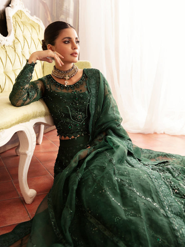 Gulaal | Embroidered Chiffon 23 | AURORA GL-LP-V2-18 - by - Libasekhas UK - Registered Vendor of : Gulaal - 100% Original Designer Dresss
