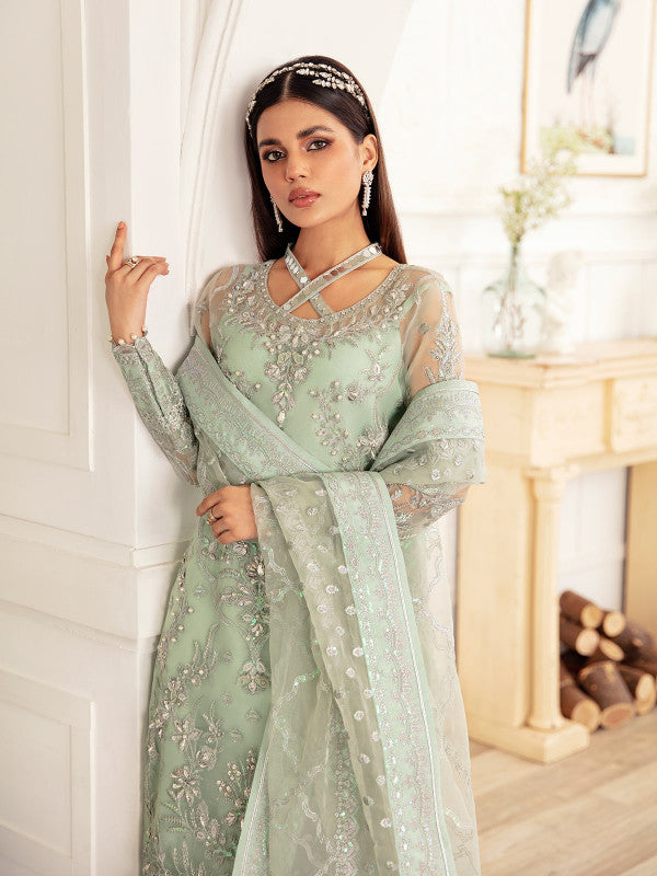 Gulaal | Embroidered Chiffon 23 | JULIETTE GL-LP-V2-09 - by - Libasekhas UK - Registered Vendor of : Gulaal - 100% Original Designer Dresss