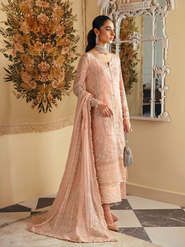 Gulaal | Embroidered Chiffon 23 | ROSALIE GL-EC-23V1-03 - by - Libasekhas UK - Registered Vendor of : Gulaal - 100% Original Designer Dresss