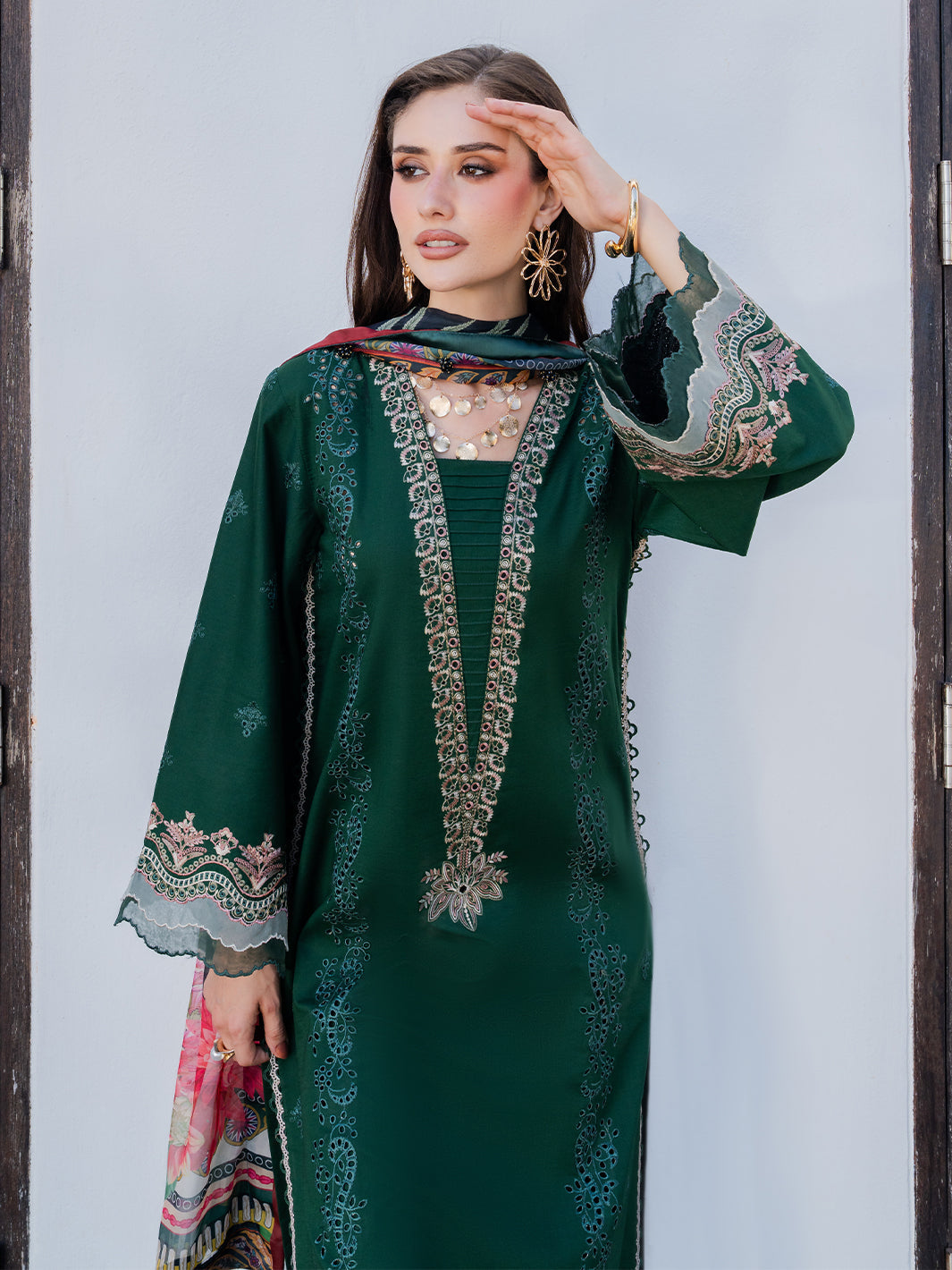 Izel | Dareen Luxury Lawn 26 | Gulrukh - by Libasekhas UK - Registered Vendor of : Izel - 100% Original Designer Dress