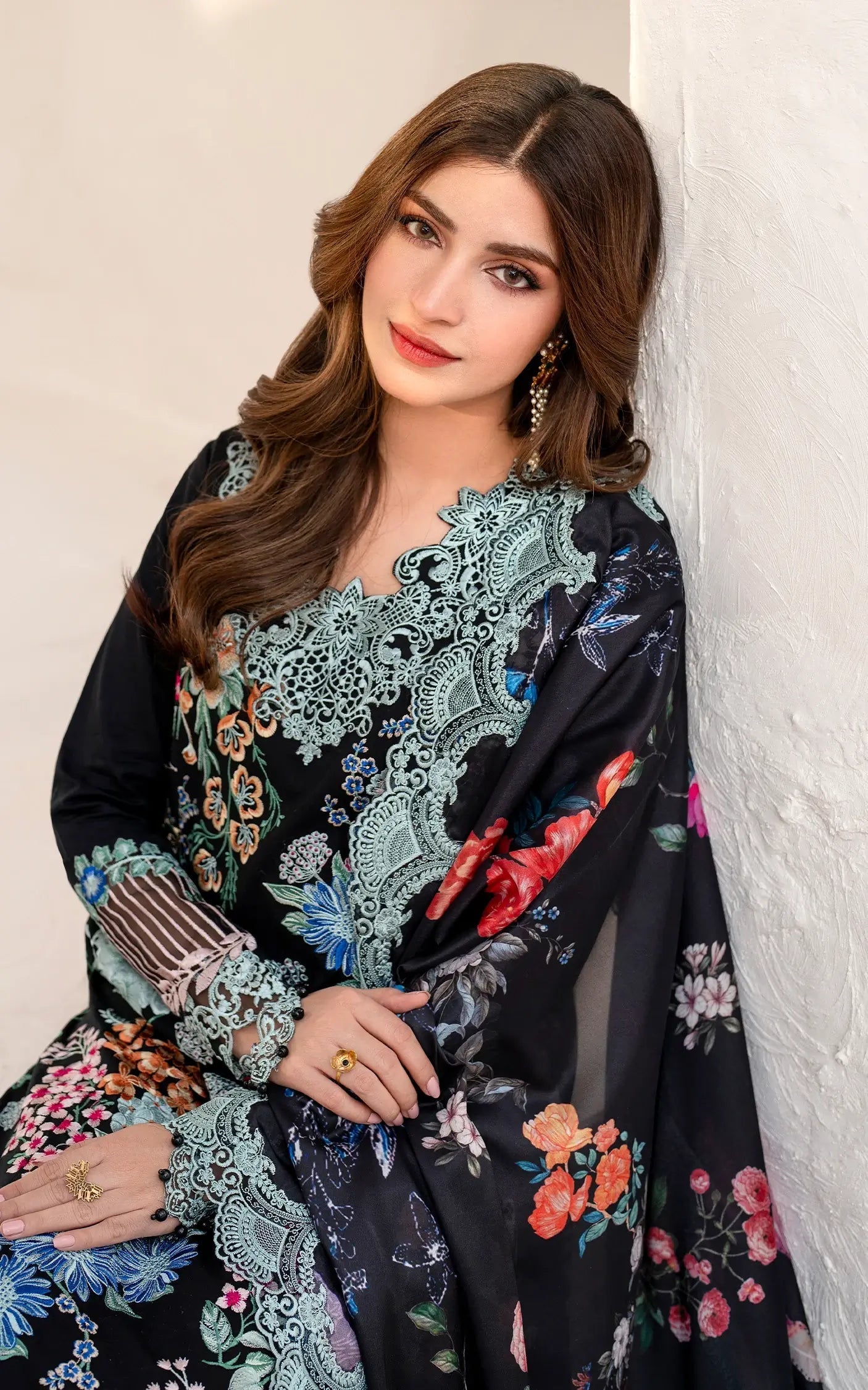 Asifa and Nabeel | Azalia Summer 25 | Garden Rose (AZL25-05) - by - Libasekhas UK - Registered Vendor of : Asifa and Nabeel - 100% Original Designer Dresss