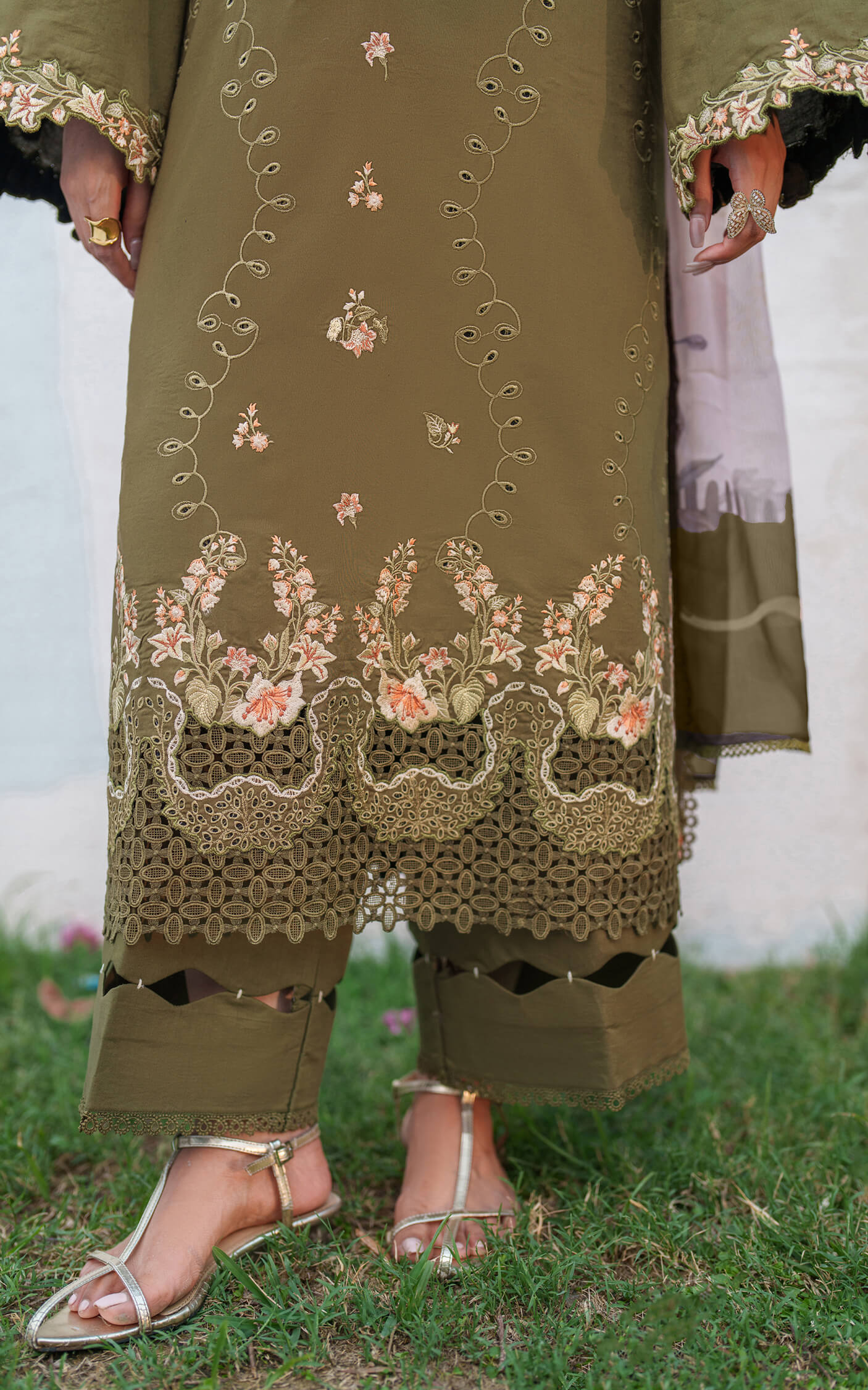 Asifa and Nabeel | Eden Cambric 25 | Gardenia Grace ECU25-09 - by Libasekhas UK - Registered Vendor of : Asifa and Nabeel - 100% Original Designer Dress
