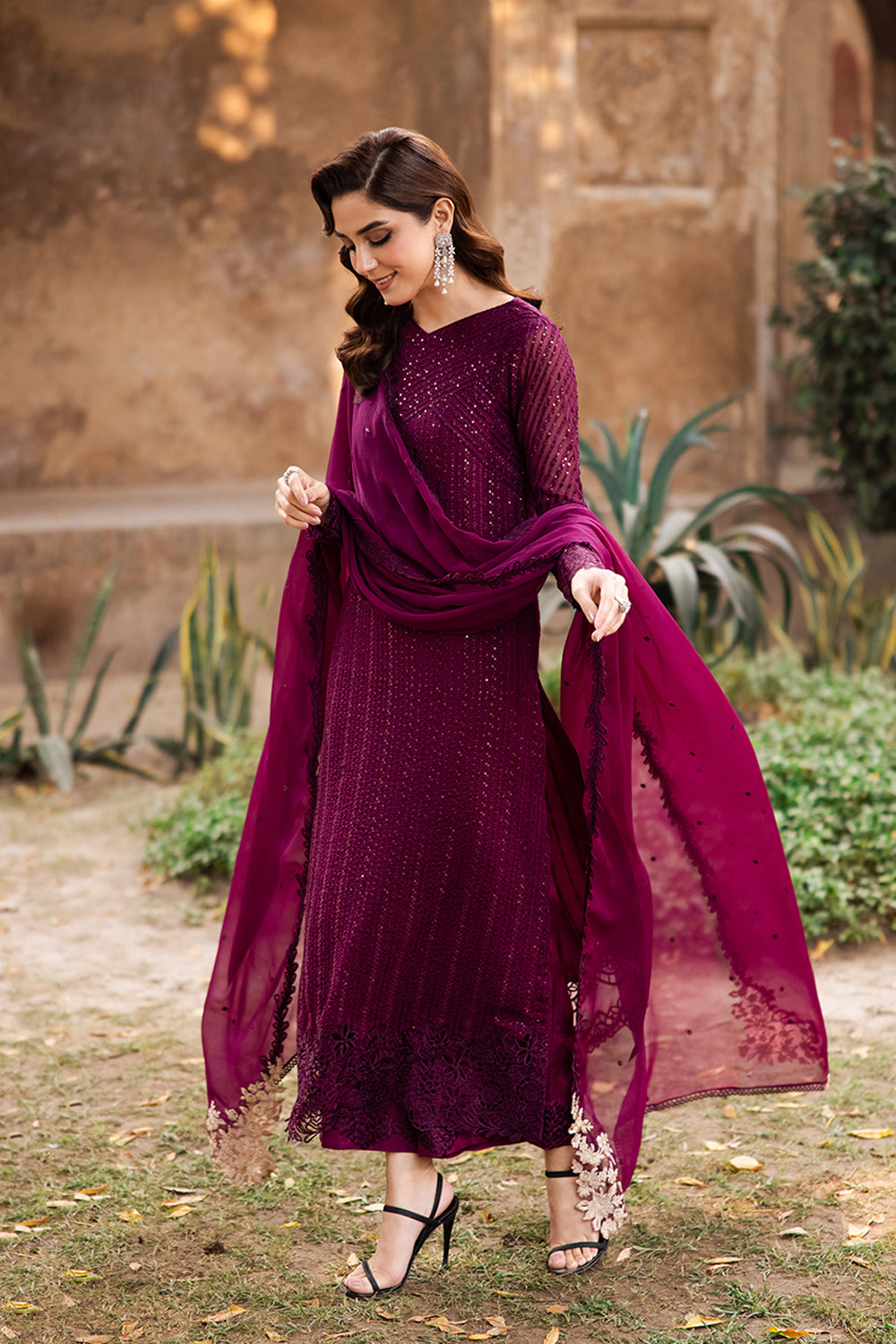 Azure | Luxe Formals | Garnet Majesty - by Libasekhas UK - Registered Vendor of : Azure - 100% Original Designer Dress