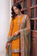 Charizma | Festive Pret | 3-PC Embroidered Raw Silk CMA-6-356 - by Libasekhas UK - Registered Vendor of : Charizma - 100% Original Designer Dress