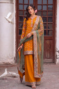 Charizma | Festive Pret | 3-PC Embroidered Raw Silk CMA-6-356 - by Libasekhas UK - Registered Vendor of : Charizma - 100% Original Designer Dress