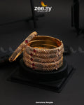 Gemstone Bangles - by - Libasekhas UK - Registered Vendor of : Zeesy - 100% Original Designer Dresss
