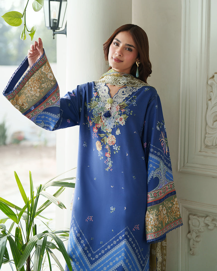 Roheenaz | Whispered Florals | Gentle Petals - by Libasekhas UK - Registered Vendor of : Roheenaz - 100% Original Designer Dress