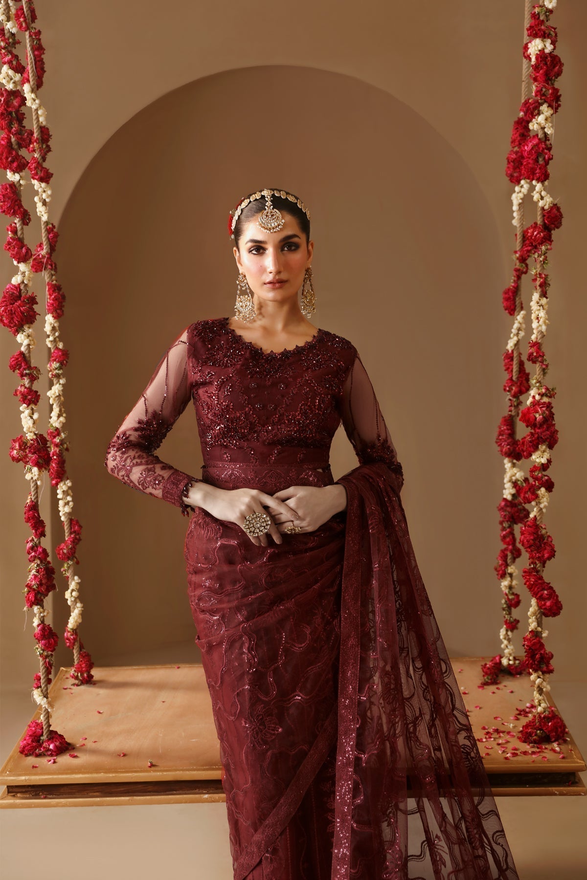 Alizeh | Reena Wedding Formals | AF-HM-4022-GULAB - by - Libasekhas UK - Registered Vendor of : Alizeh - 100% Original Designer Dresss
