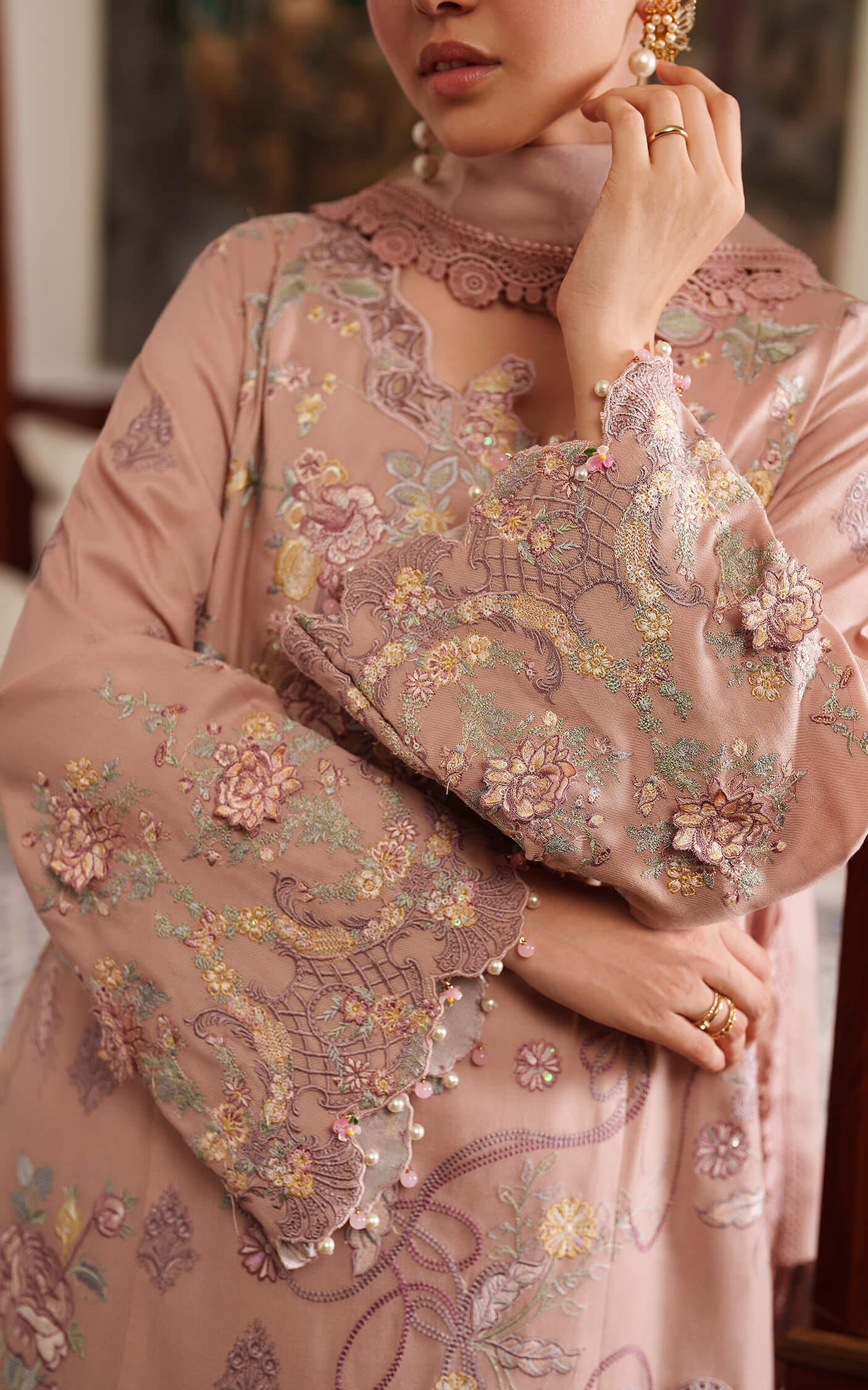 Asifa and Nabeel | Pashmina Luxe 25 | Glace LWC25-06 - by Libasekhas UK - Registered Vendor of : Asifa and Nabeel - 100% Original Designer Dress