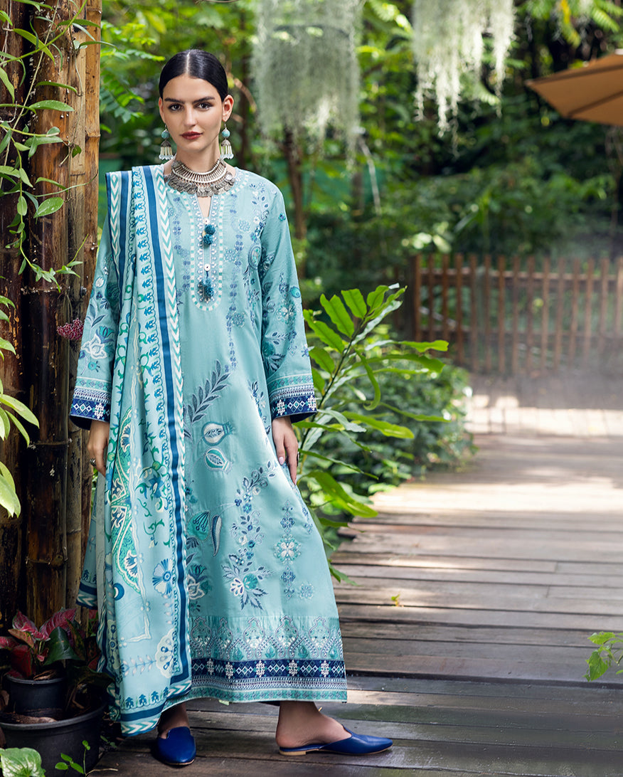 Mushq | Hemline Karandi | Glided Hour - by Libasekhas UK - Registered Vendor of : Mushq - 100% Original Designer Dress
