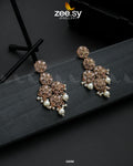 Golden Orchid Elegance - by - Libasekhas UK - Registered Vendor of : Zeesy - 100% Original Designer Dresss