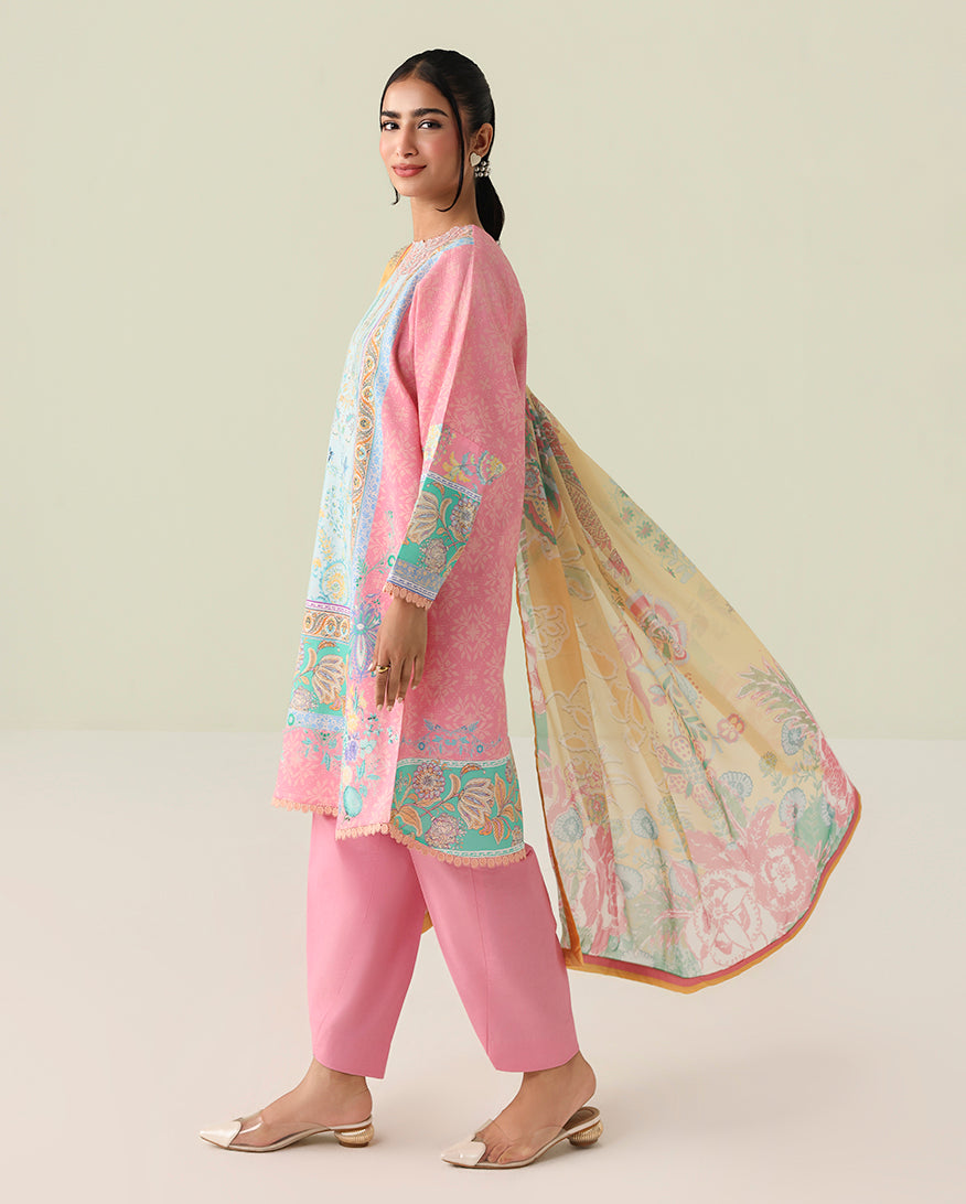 Roheenaz | Rosette Lawn | Golden Hour - by Libasekhas UK - Registered Vendor of : Roheenaz - 100% Original Designer Dress