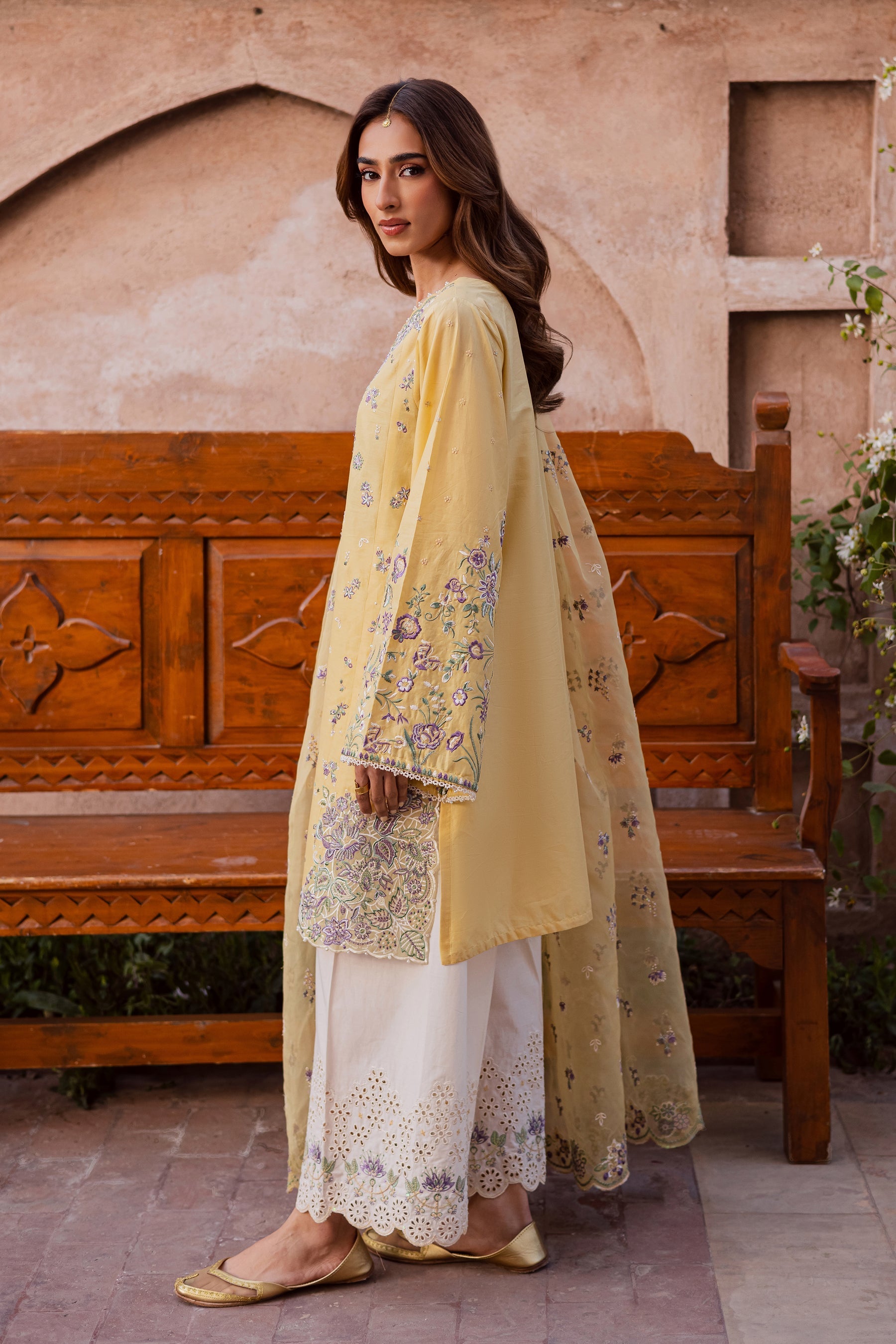 Batik | Festive Eid 26 | Goldilocks - by Libasekhas UK - Registered Vendor of : Batik - 100% Original Designer Dress