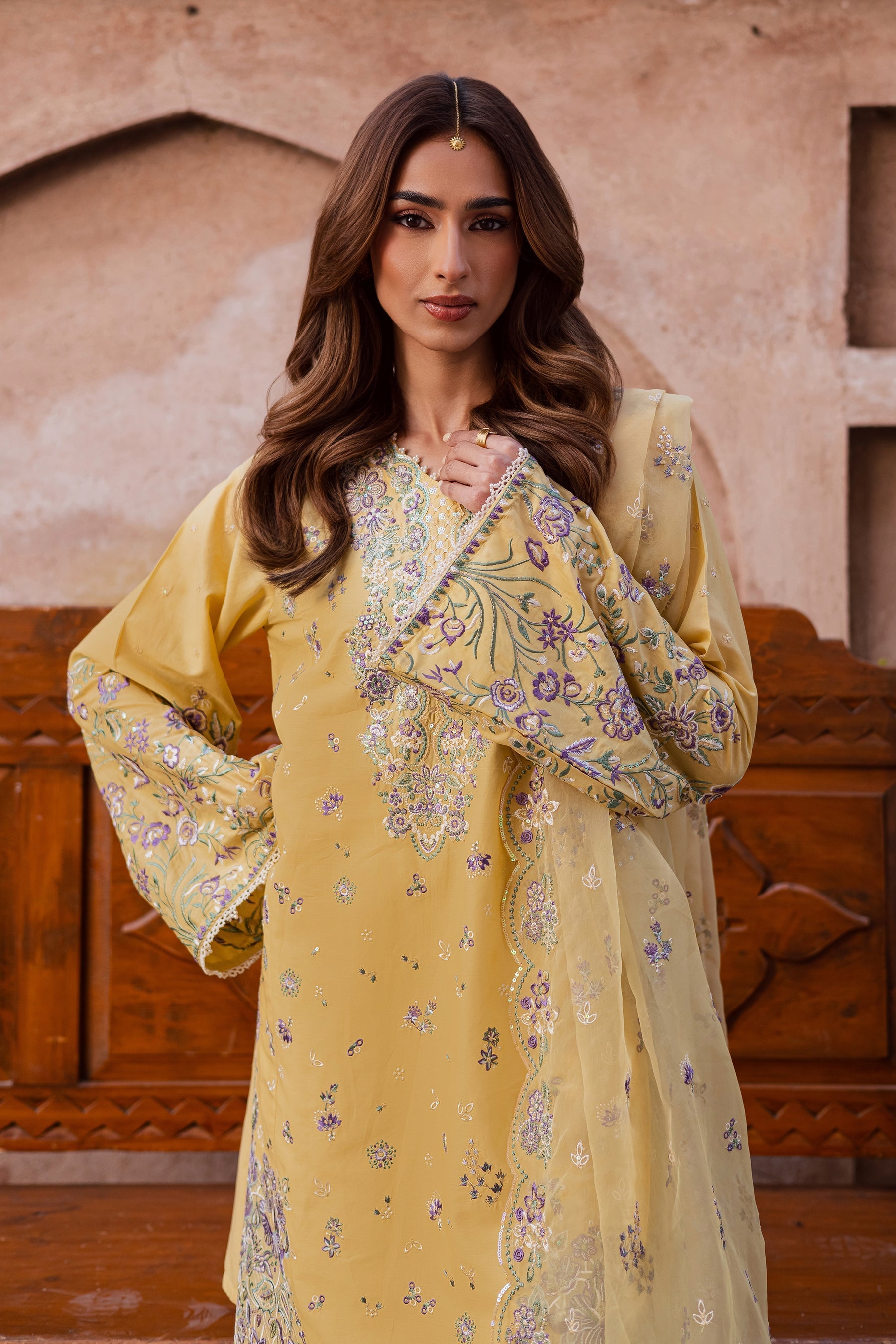 Batik | Festive Eid 26 | Goldilocks - by Libasekhas UK - Registered Vendor of : Batik - 100% Original Designer Dress