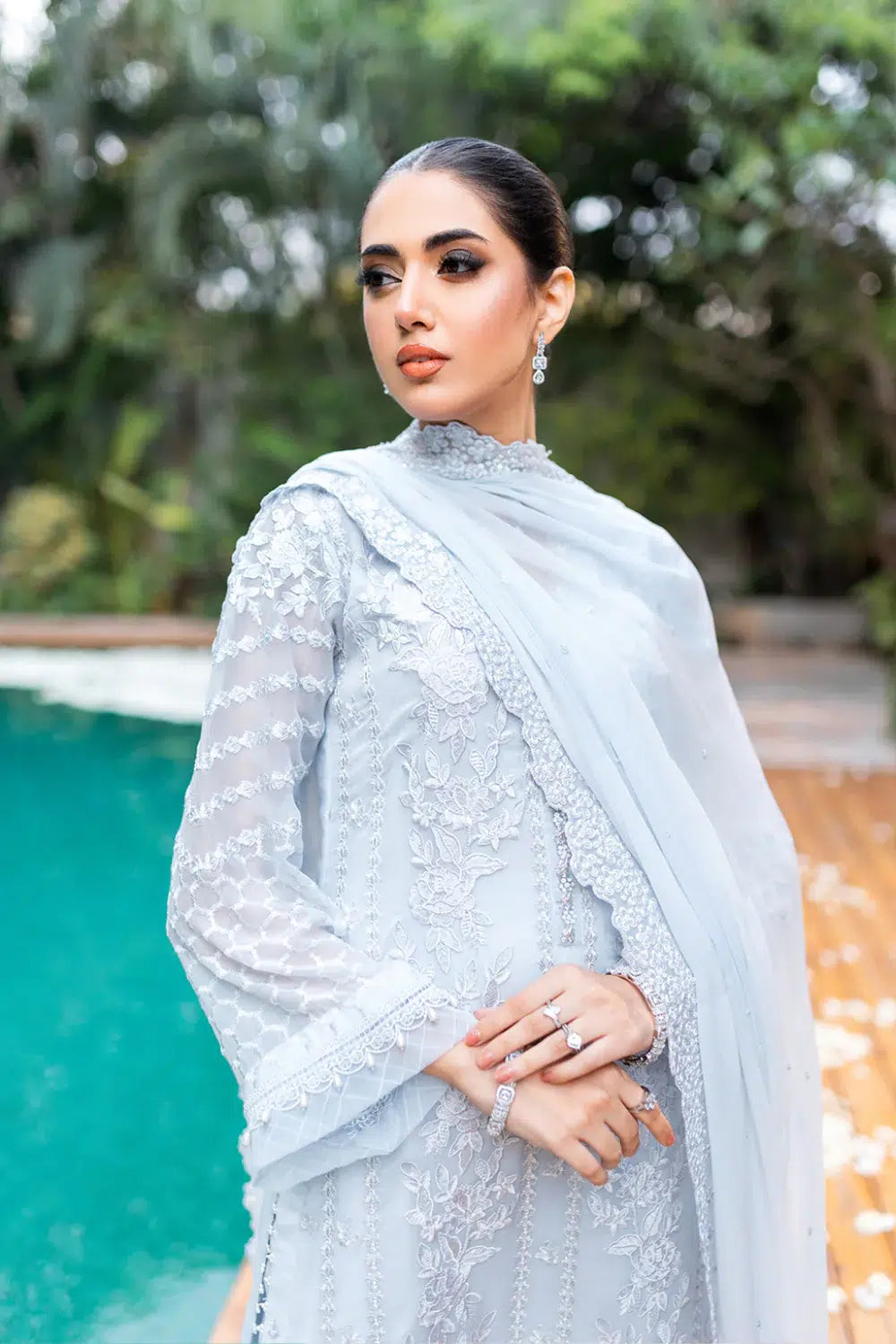 Azure | Embroidered Formals | Granite Grace - by - Libasekhas UK - Registered Vendor of : Azure - 100% Original Designer Dresss