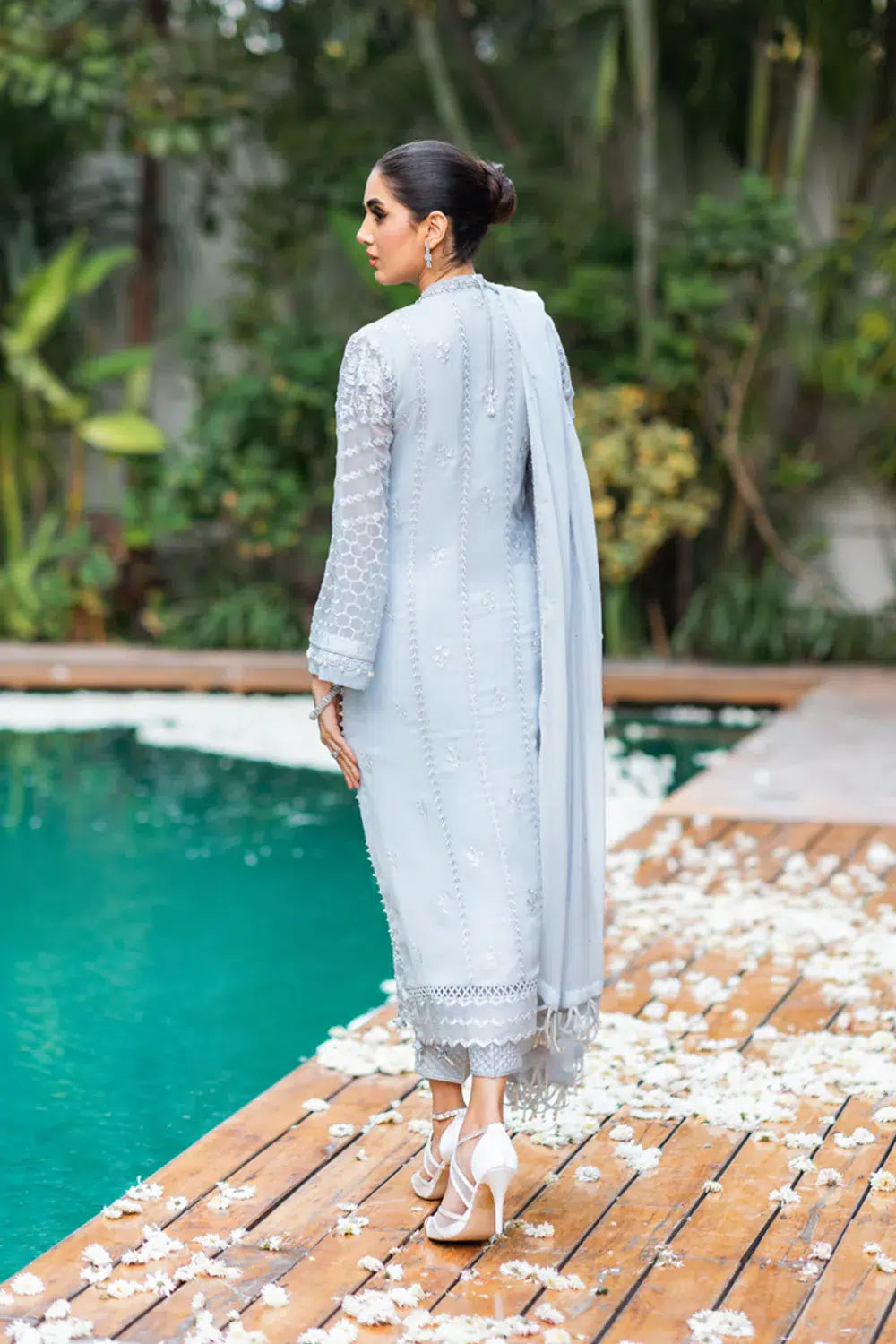 Azure | Embroidered Formals | Granite Grace - by - Libasekhas UK - Registered Vendor of : Azure - 100% Original Designer Dresss
