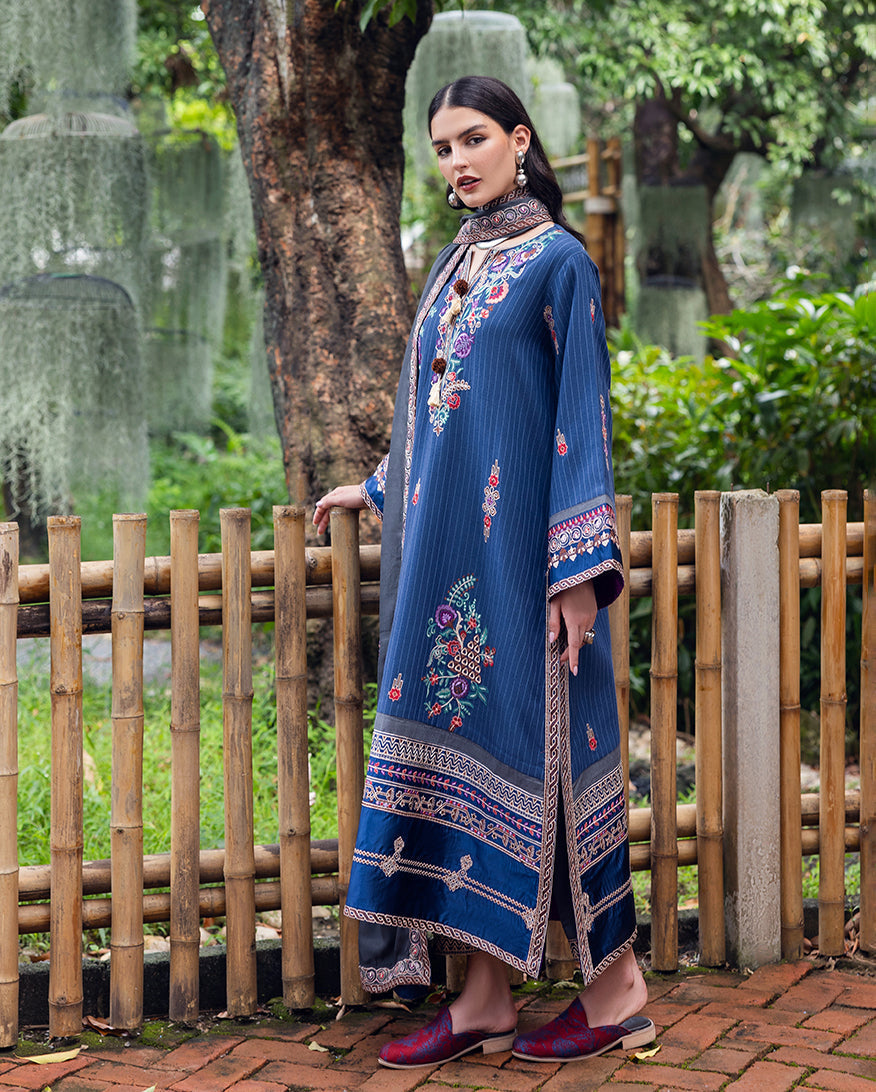 Mushq | Hemline Karandi | Granite Song - by Libasekhas UK - Registered Vendor of : Mushq - 100% Original Designer Dress