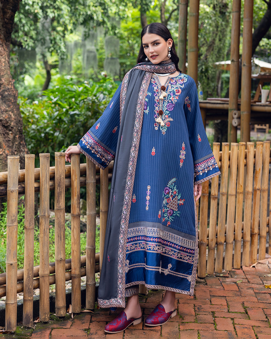 Mushq | Hemline Karandi | Granite Song - by Libasekhas UK - Registered Vendor of : Mushq - 100% Original Designer Dress