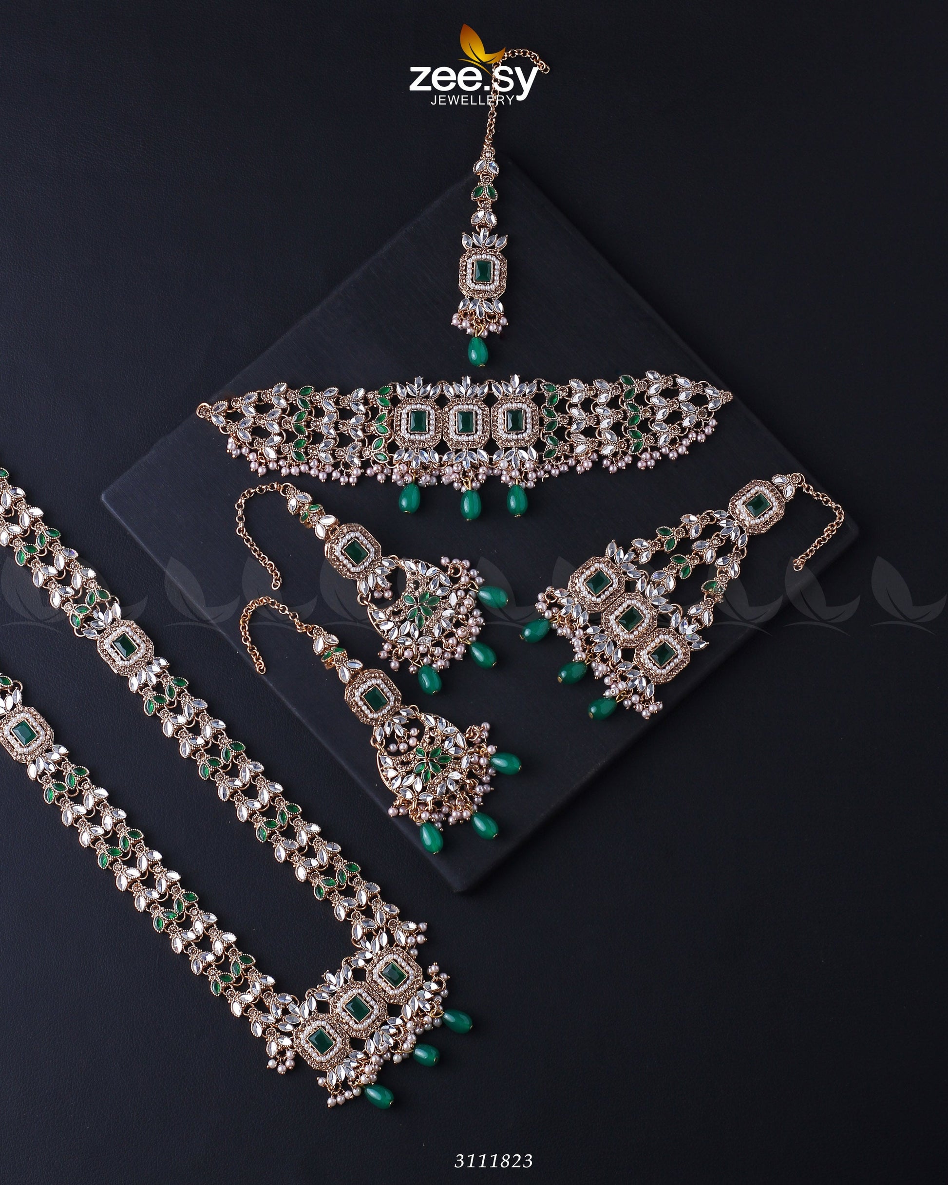 Anushka Bridal Set - by - Libasekhas UK - Registered Vendor of : Zeesy - 100% Original Designer Dresss