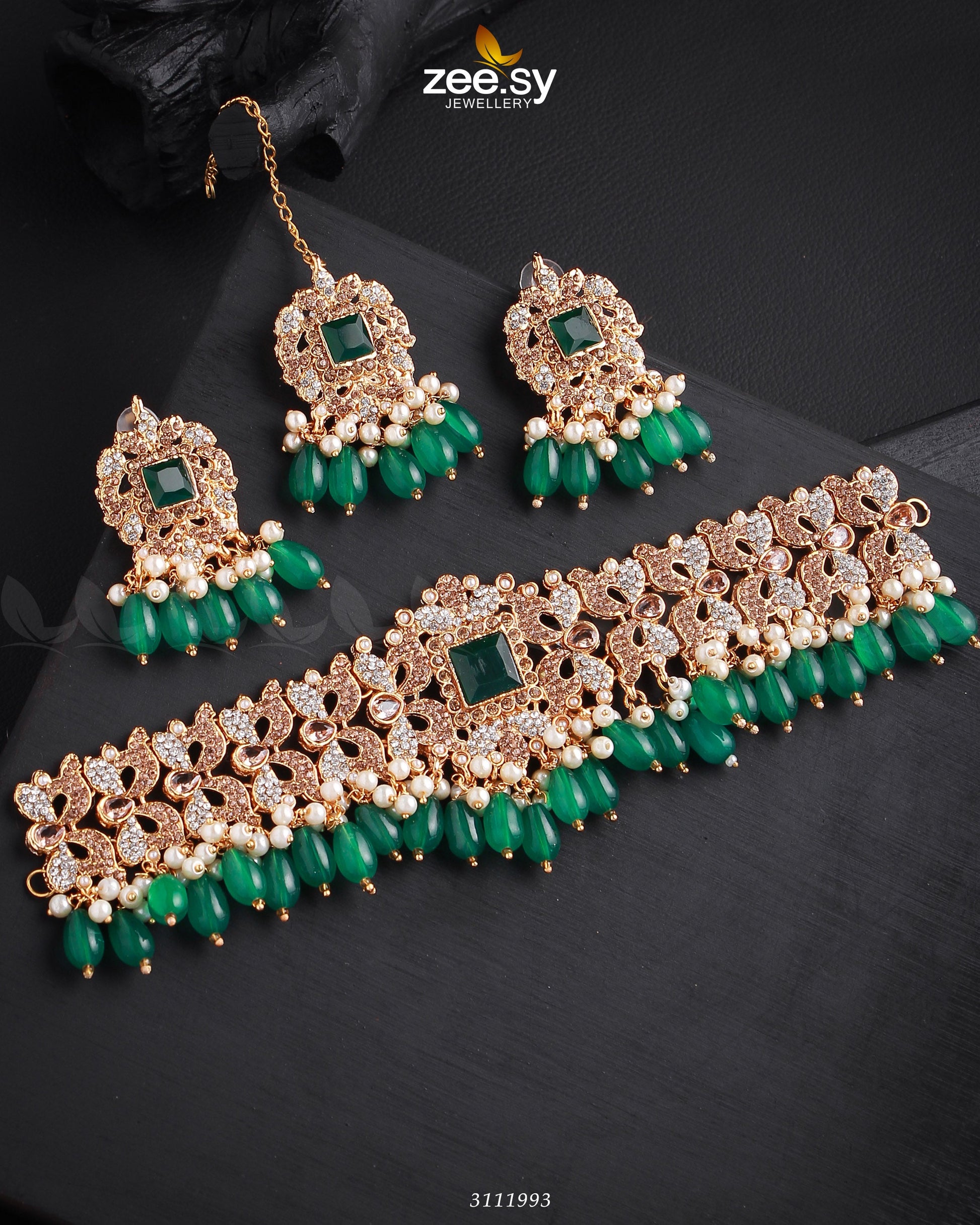 Katrina's Necklace Set - by - Libasekhas UK - Registered Vendor of : Zeesy - 100% Original Designer Dresss